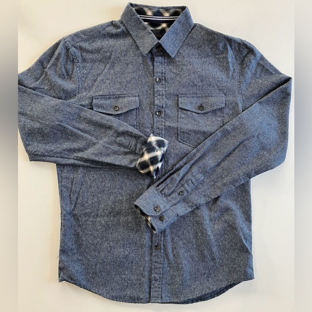 Textured Button-Down LS Shirt - Picture 2 of 9